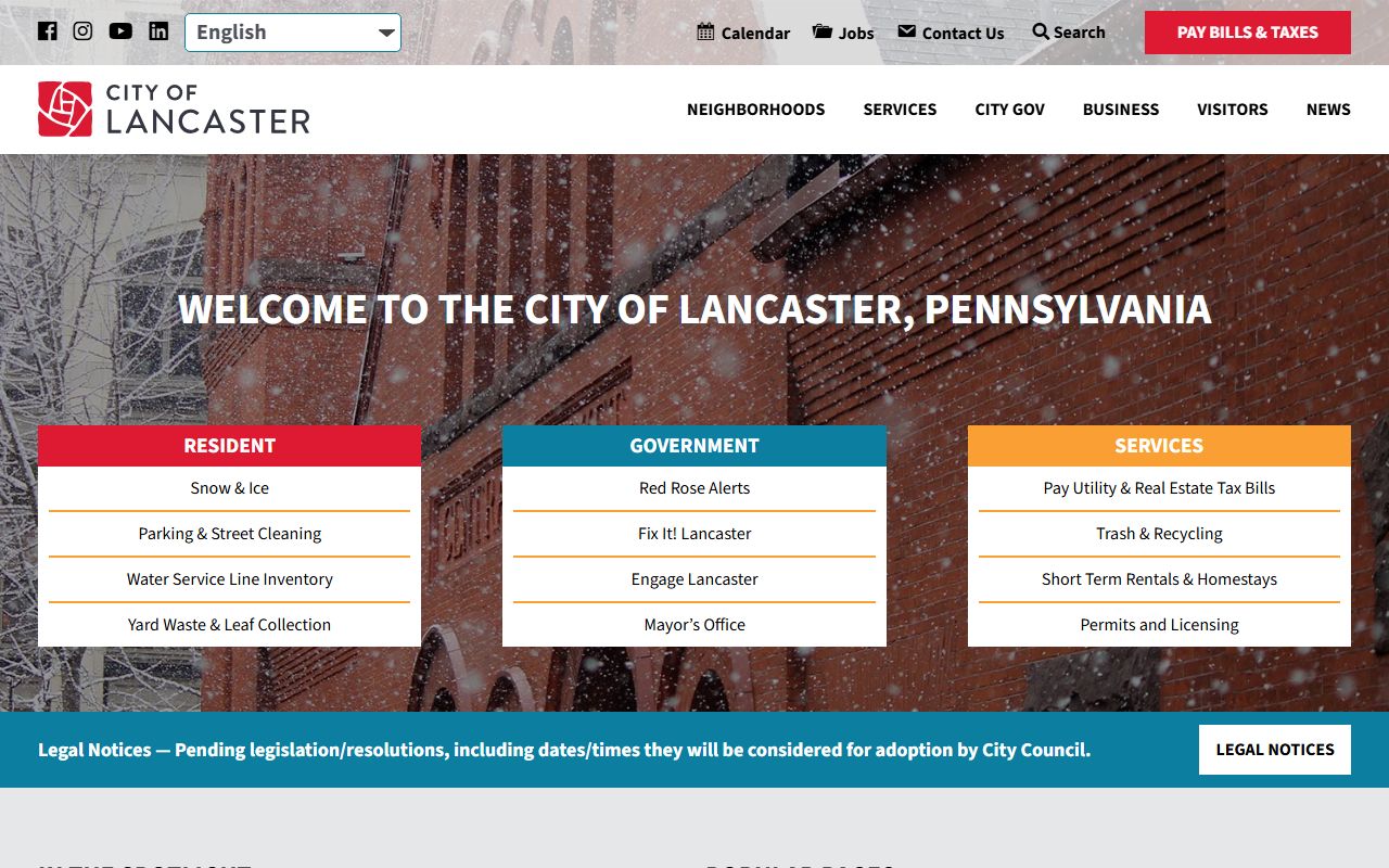 Lancaster booking releases city portal