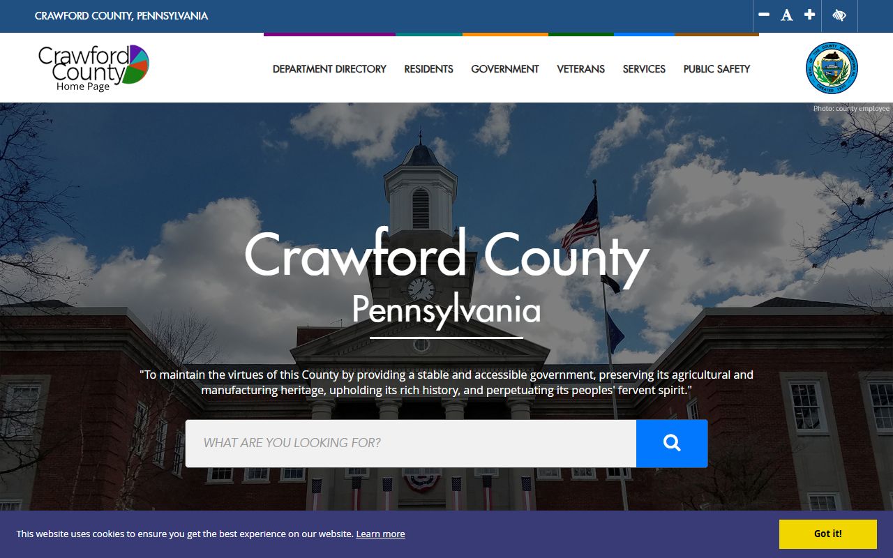 Crawford County portal showing booking releases and inmate search results