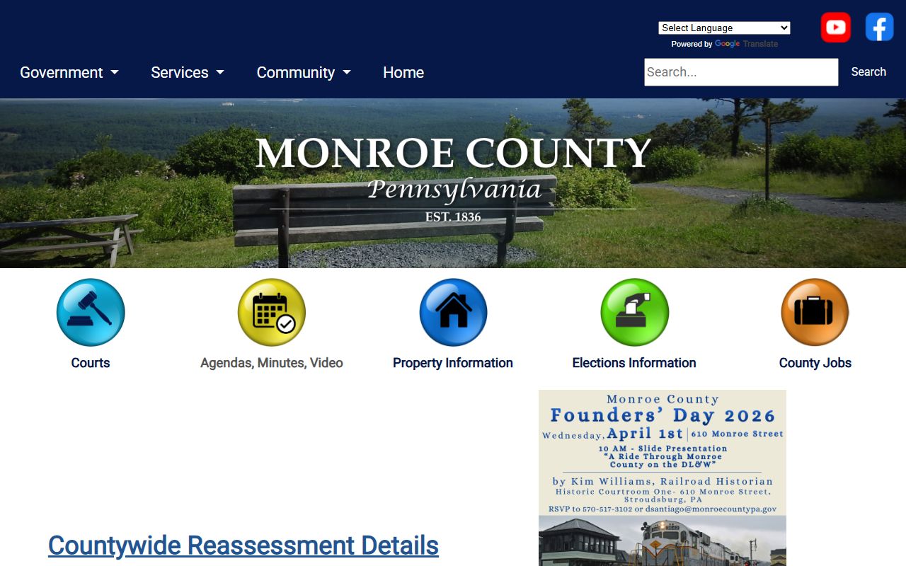 monroe county booking releases portal on the county government website