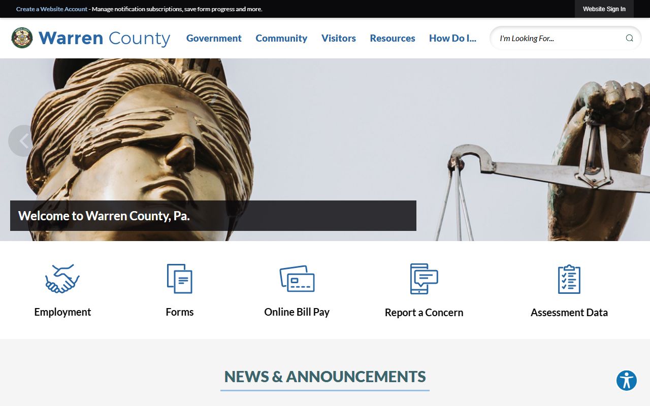 warren county booking releases county portal